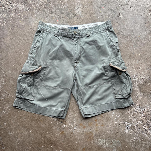 Khaki Polo Ralph Lauren Cargo Shorts - W38