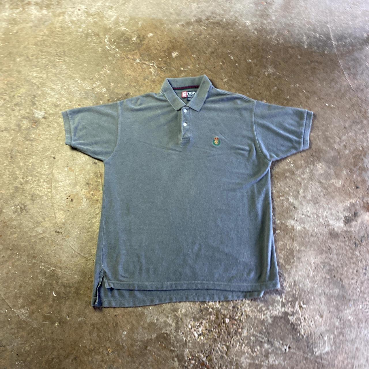 Grey Chaps Polo Shirt - L