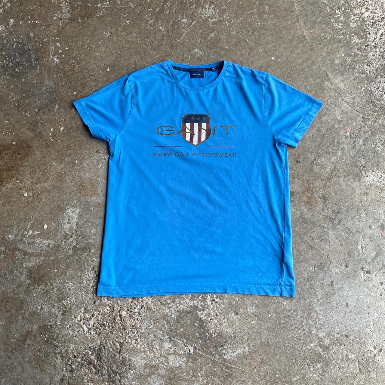 Blue GANT Graphic T-Shirt - M