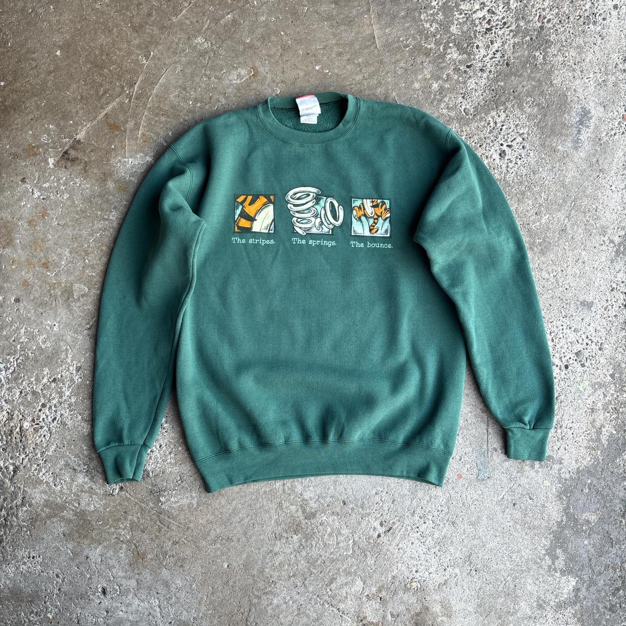 Green Mickey Mouse ‘Tigger’ Sweatshirt - M