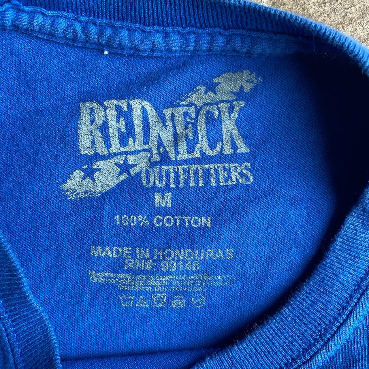Blue ‘Redneck Mouthwash’ Graphic Beer T-Shirt