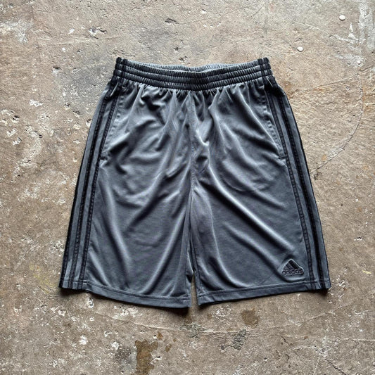 Grey Adidas Basketball Shorts - L
