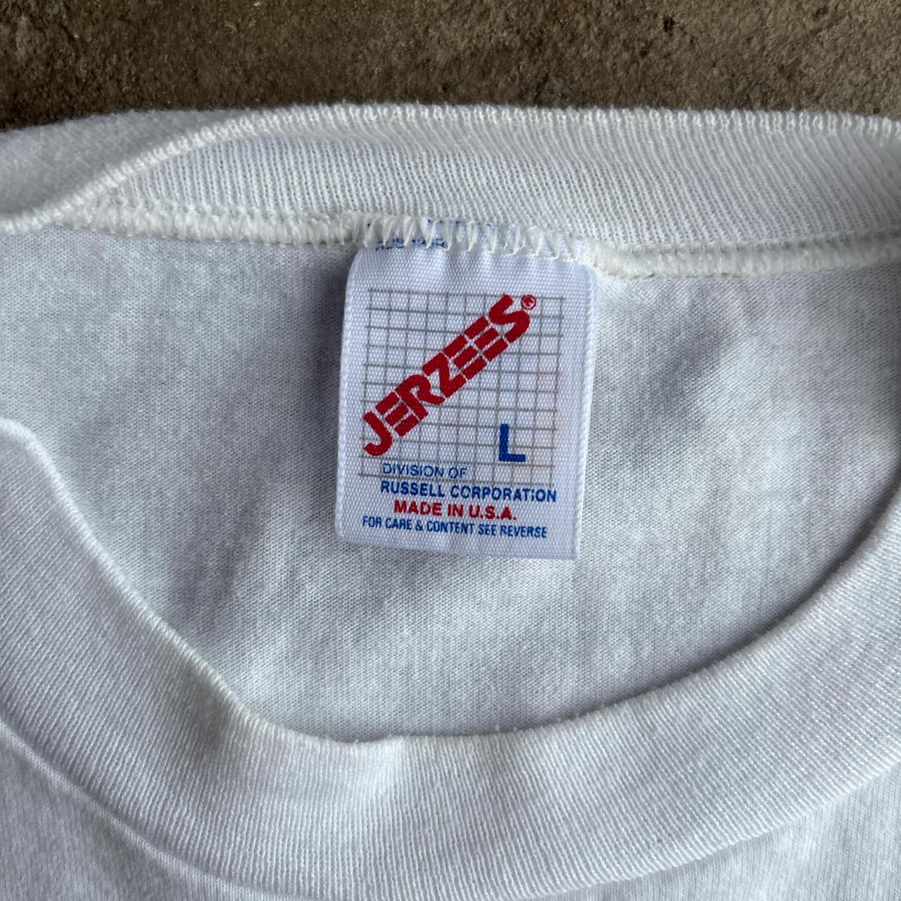 Vintage Single Stitch Graphic Construction T-Shirt - L