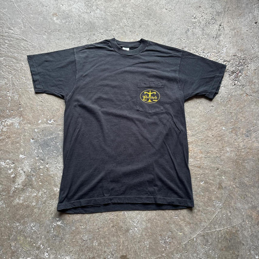 Black & Yellow Graphic Single Stitch T-Shirt