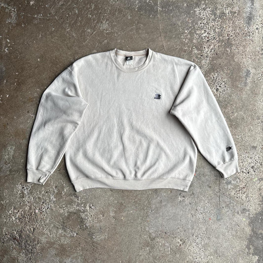 Cream Starter Vintage Sweatshirt - L