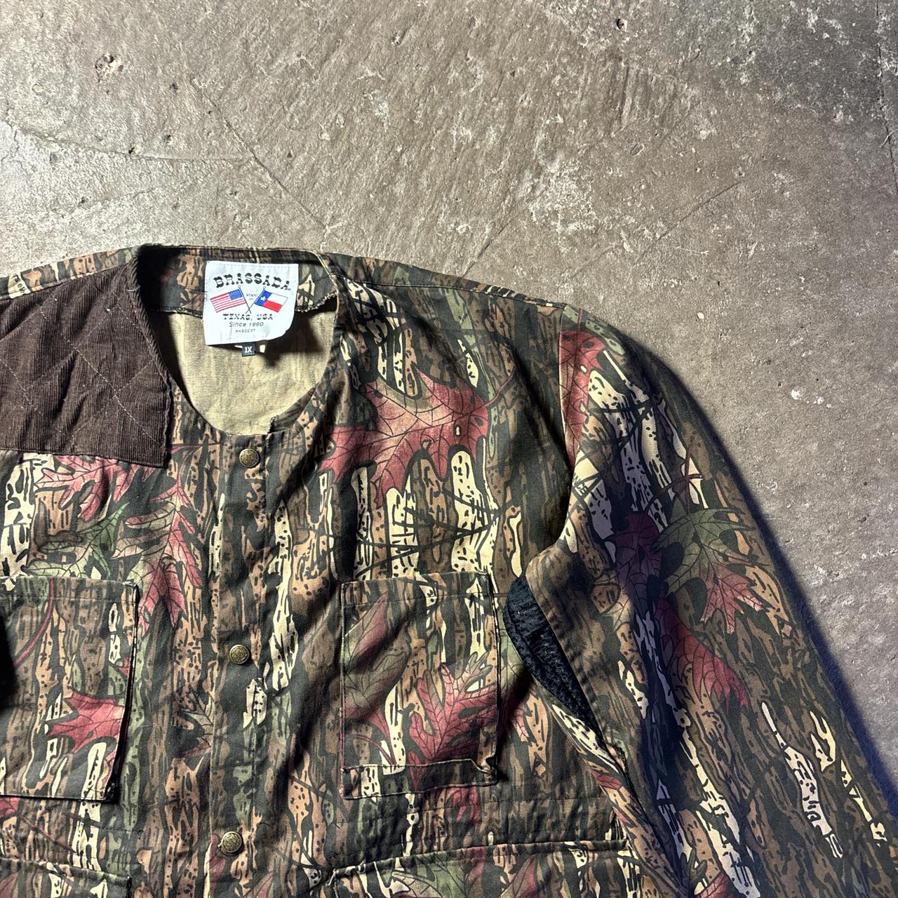 Brassada Woodland Print Button Up Jacket - XL