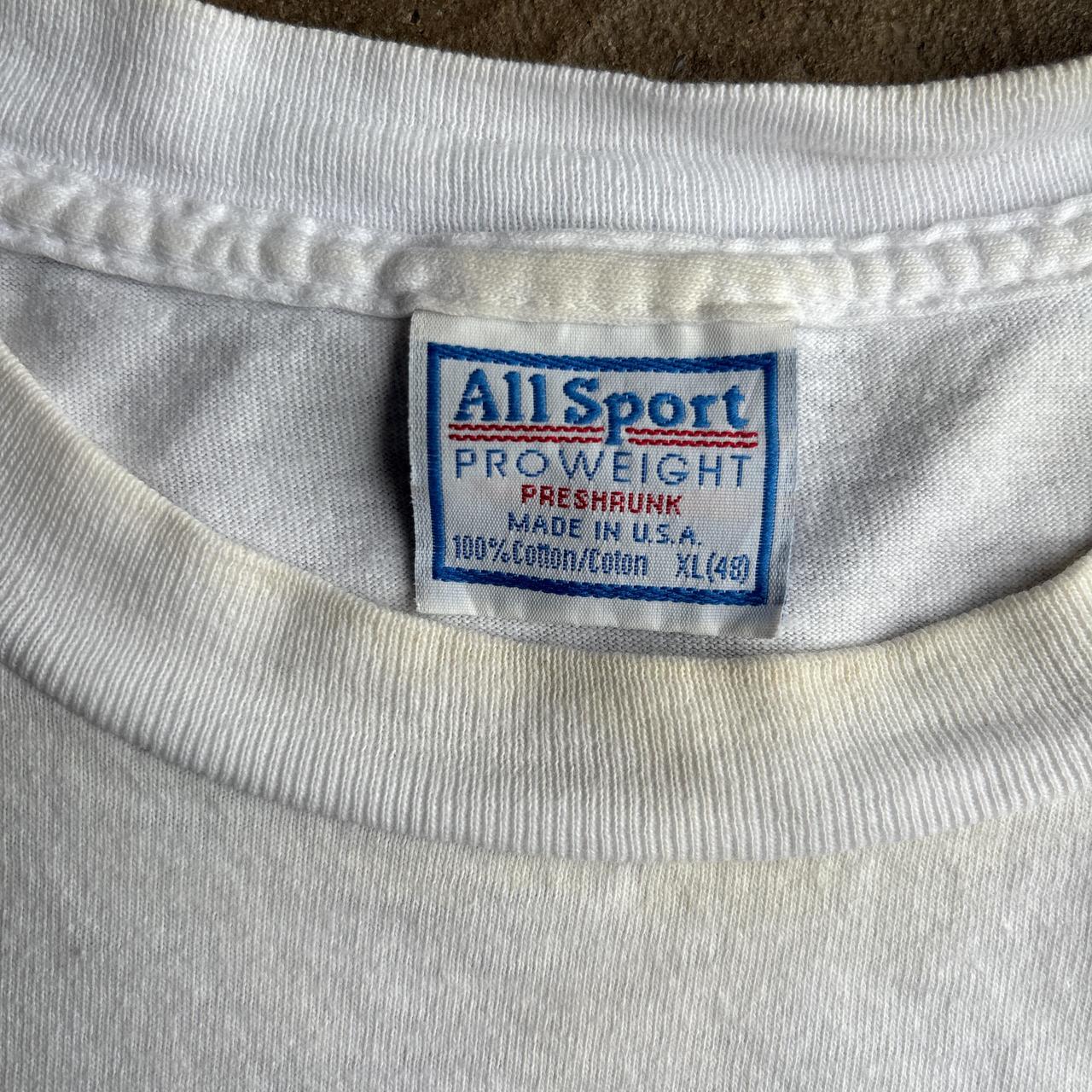 Vintage White Single Stitch Carolina Basketball T-Shirt - XL