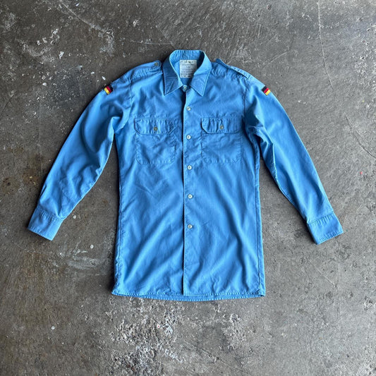 Blue Vintage German Army Shirt