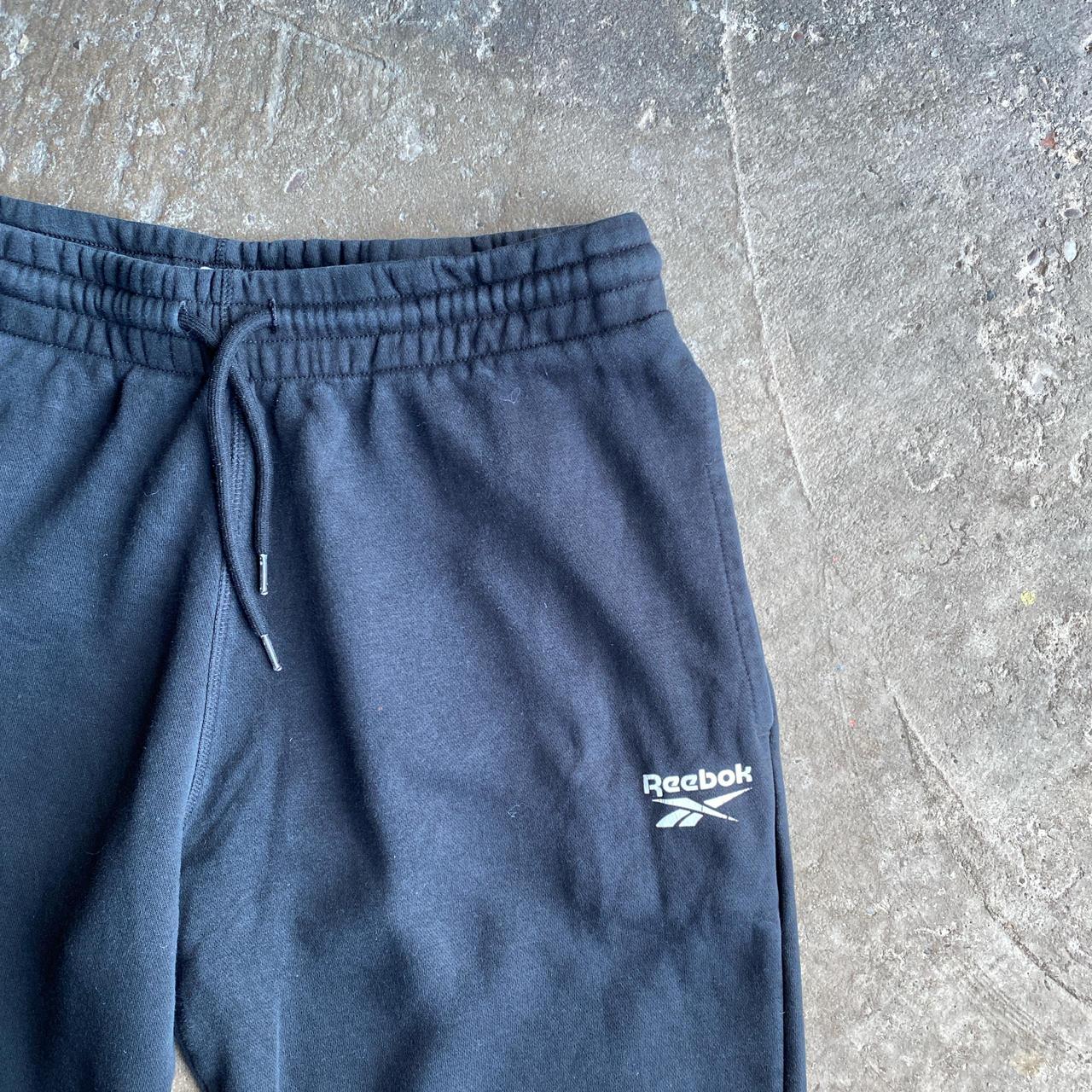 Black Reebok Tracksuit Bottoms - M