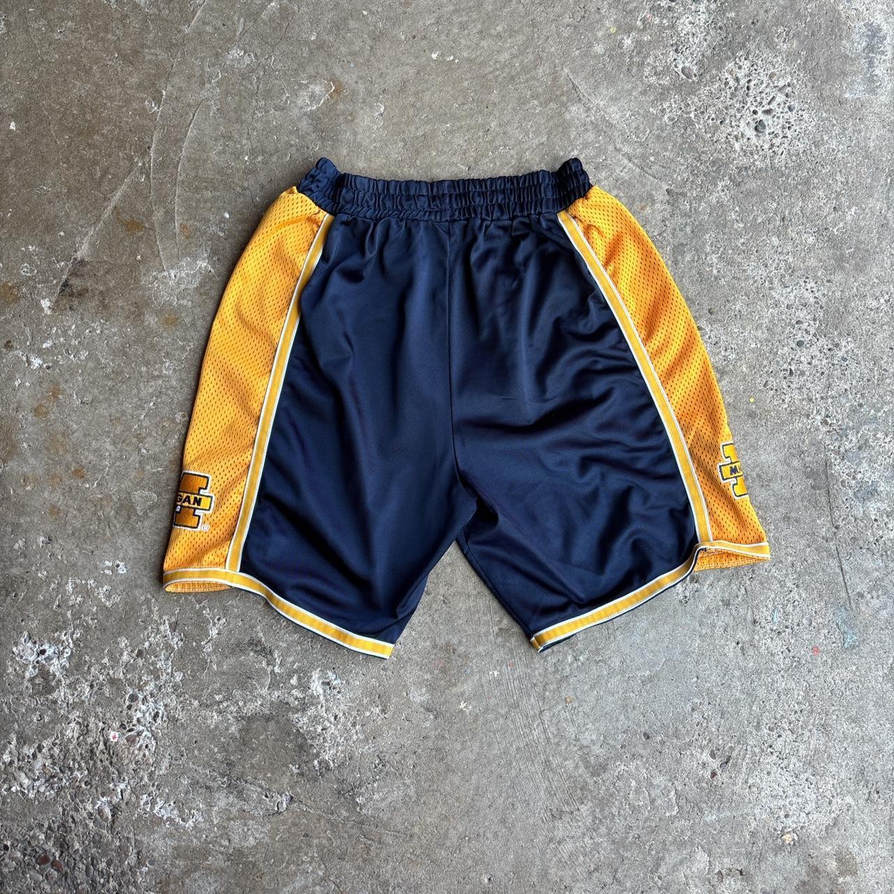 Navy & Yellow Michigan Basketball Shorts