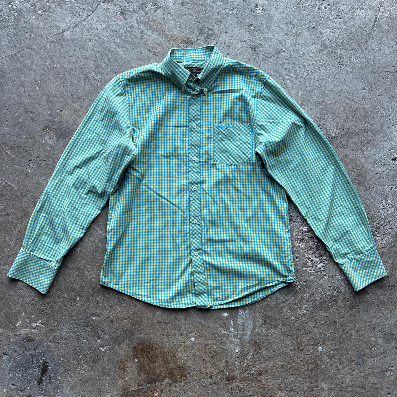 Vintage Yellow and blue Ben Sherman plaid shirt