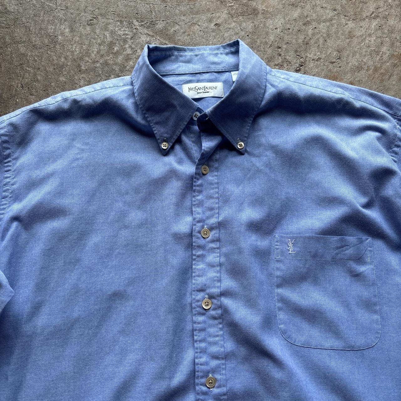 Blue Yves Saint Laurent (YSL) shirt - XXL / C44