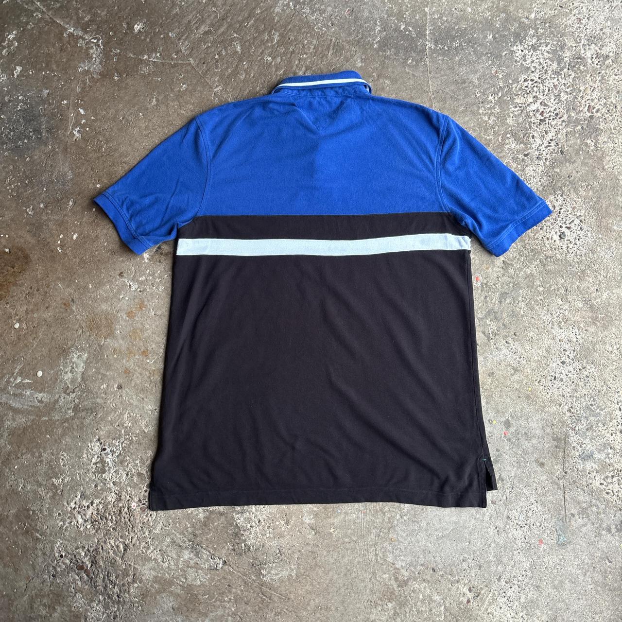 Blue & Black Tommy Hilfiger Polo Shirt - 2XL