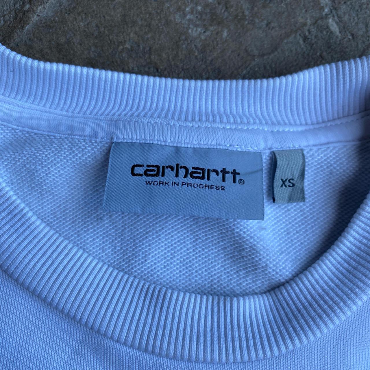 White Carhartt Graphic Sweatshirt - XS