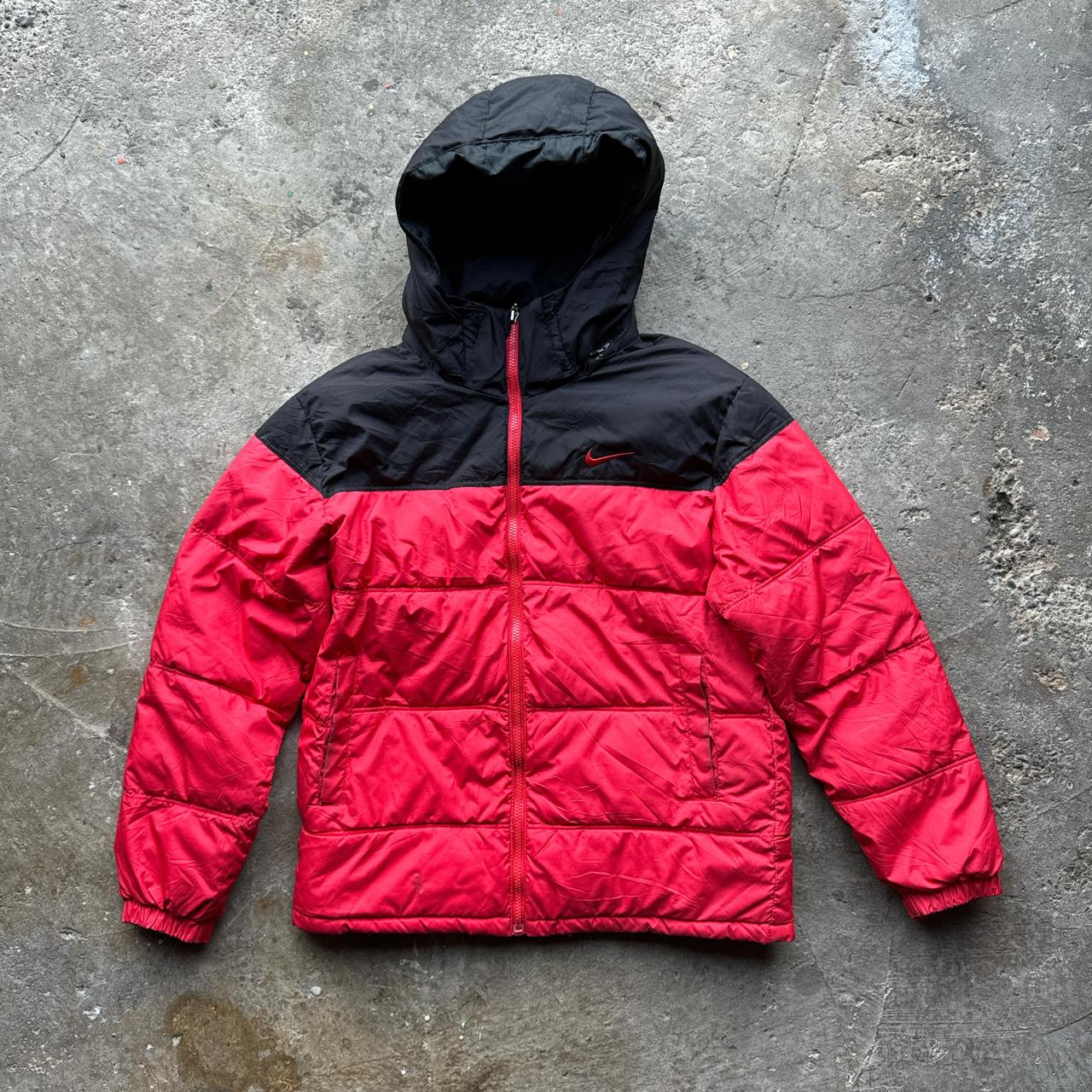 Vintage red and Black Nike Puffer