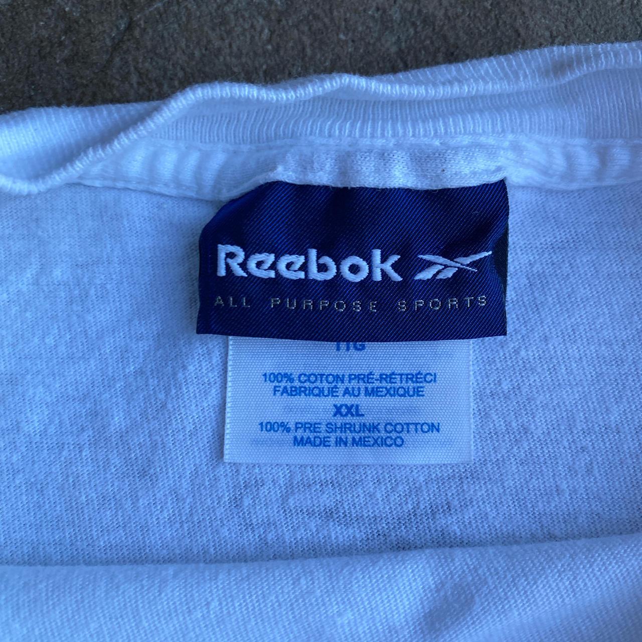 White Graphic Reebok Football T-Shirt - 2XL
