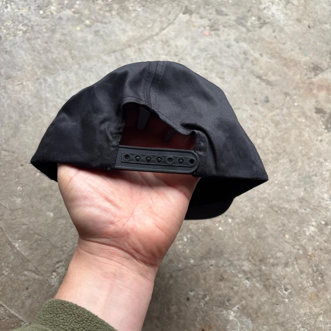 Vintage black cap with Racing design - OS