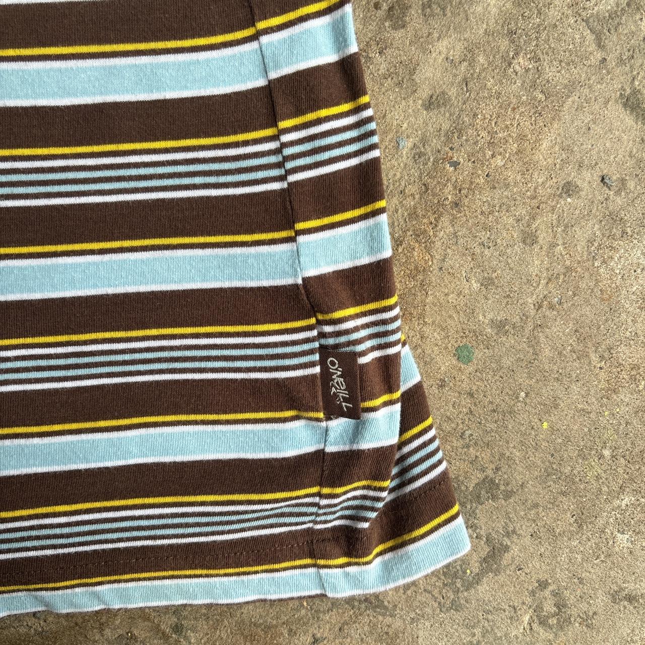00s Brown, blue, yellow O’neill polo shirt