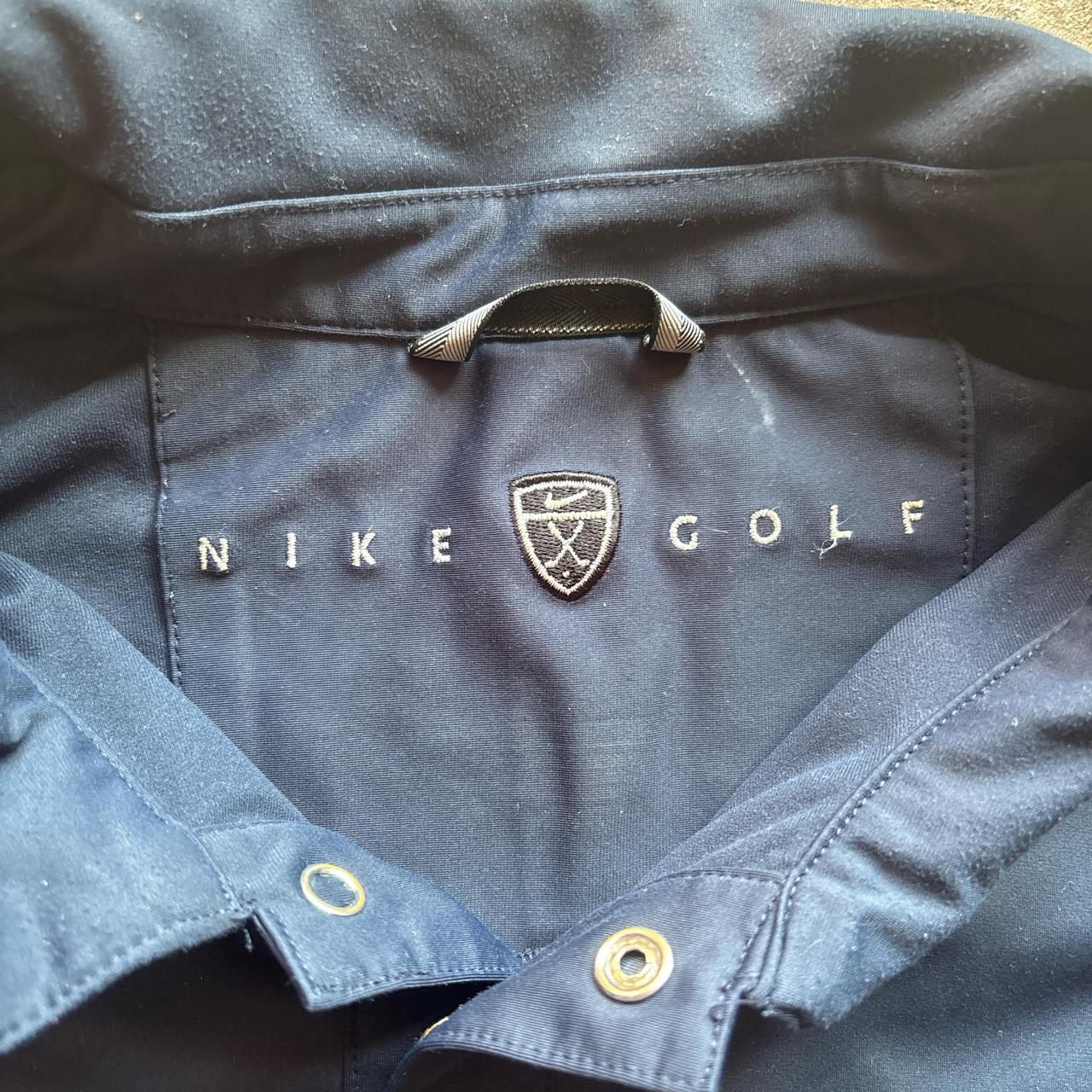 Navy Nike Golf Long-Sleeve Polo Shirt