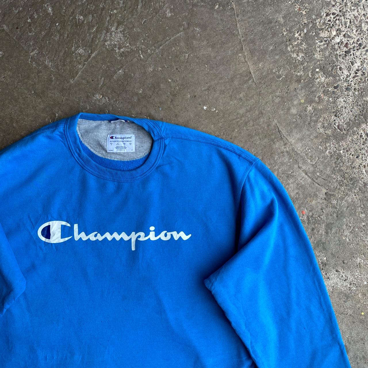 Blue Champion Logo Graphic Print - XL