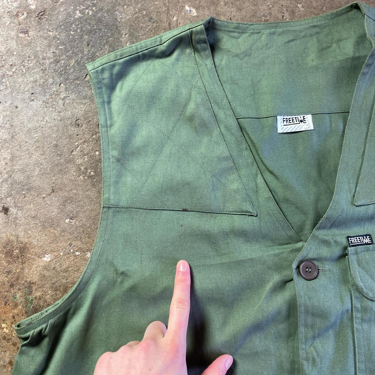 Vintage Green Vest Jacket - XL