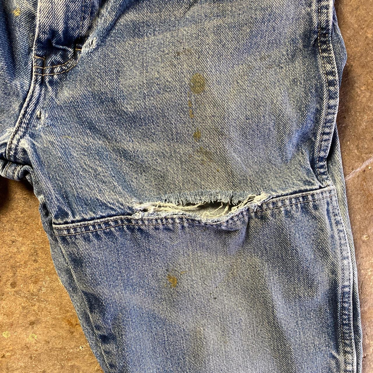 Blue Dickies Distressed Double Knee Jeans - W34