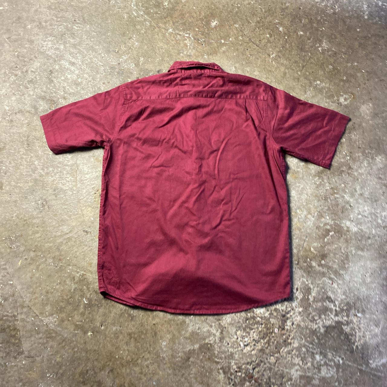 Burgundy Wrangler Short Sleeve Shirt - M