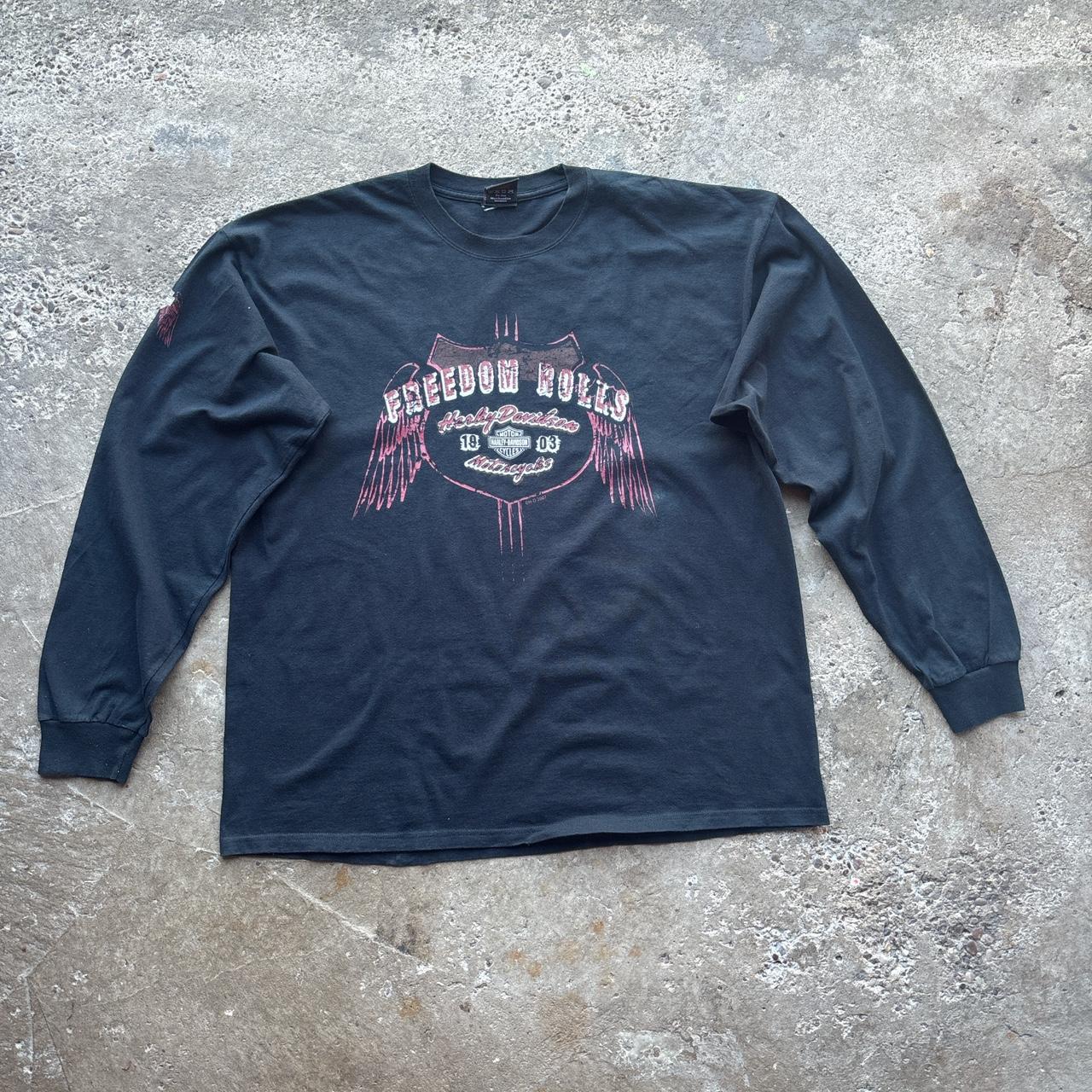 2007 Black Harley Davidson Long Sleeve top