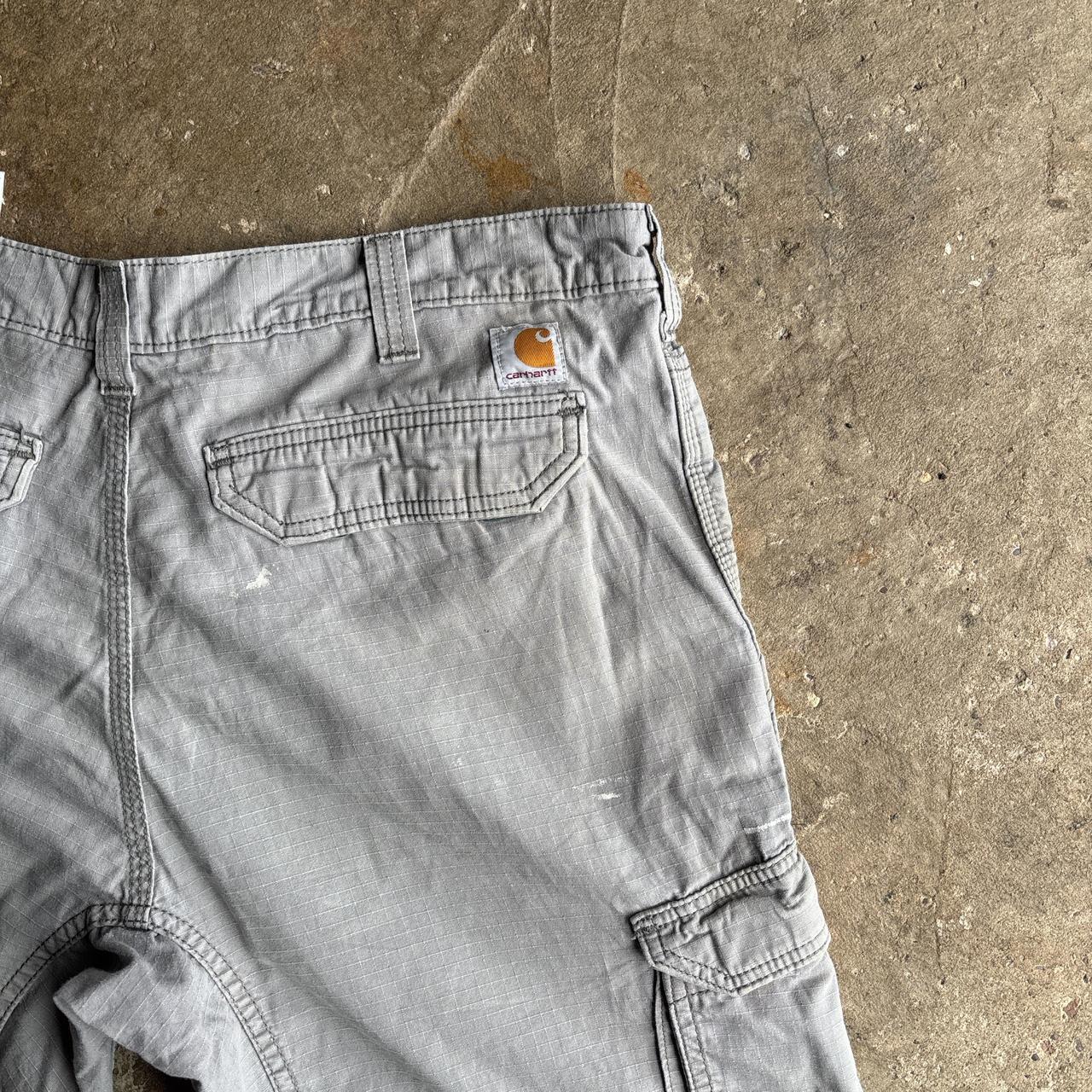 Grey Carhartt Cargo Shorts w/ Paint Splatter
