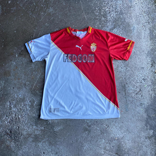Puma AS Monaco 2001/02 Puma Home Shirt - XL