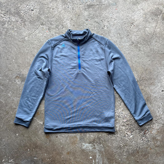 Grey Adidas Golf quarter zip pullover sweatshirt