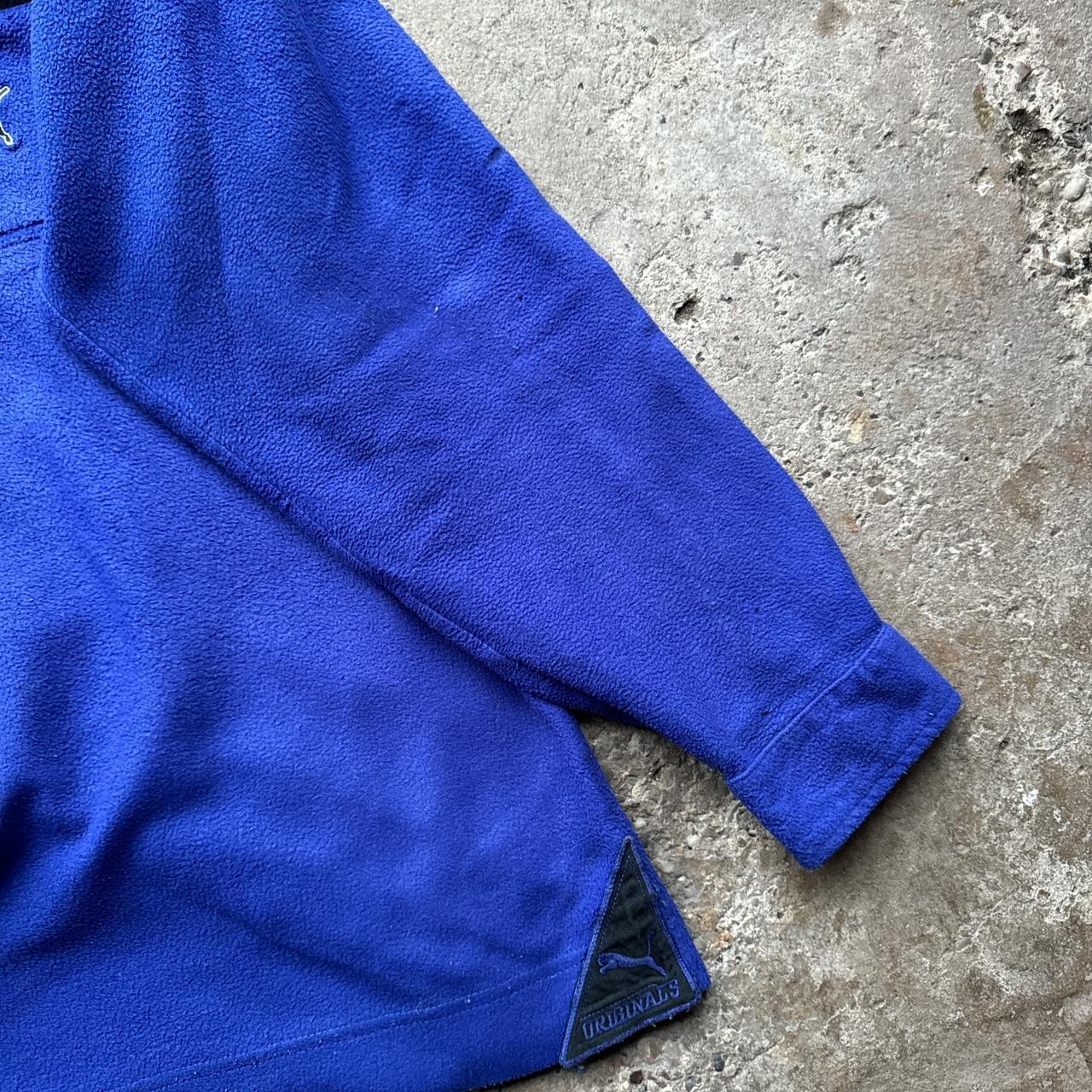 Purple Puma quarter zip fleece-like shirt
