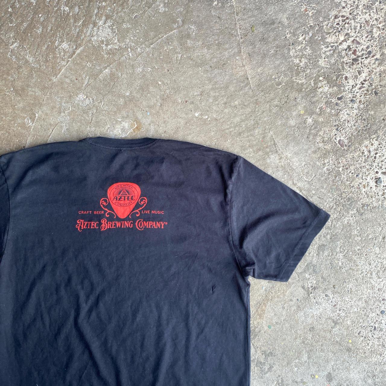 Black Graphic ‘Aztec Beer Rocks’ T-Shirt