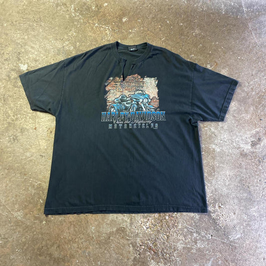 Black Harley Davidson Graphic T-Shirt - 2XL