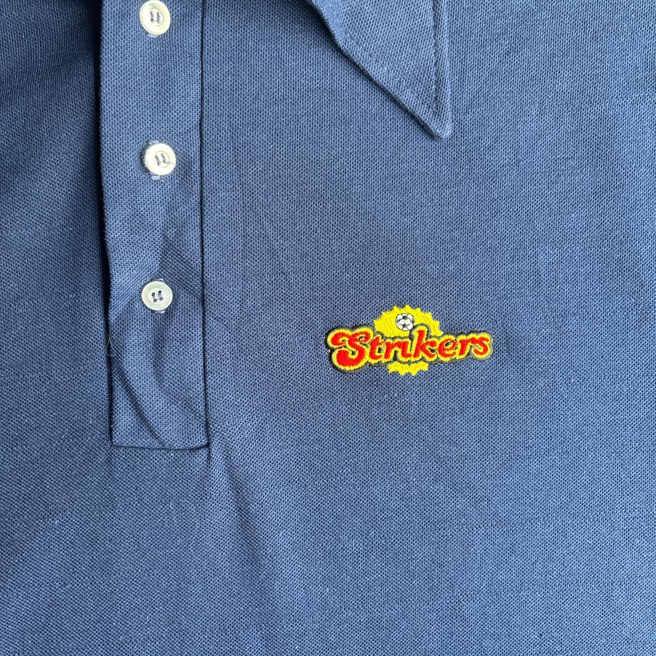 Vintage Navy Single Stitch ‘Strikers’ Polo Shirt