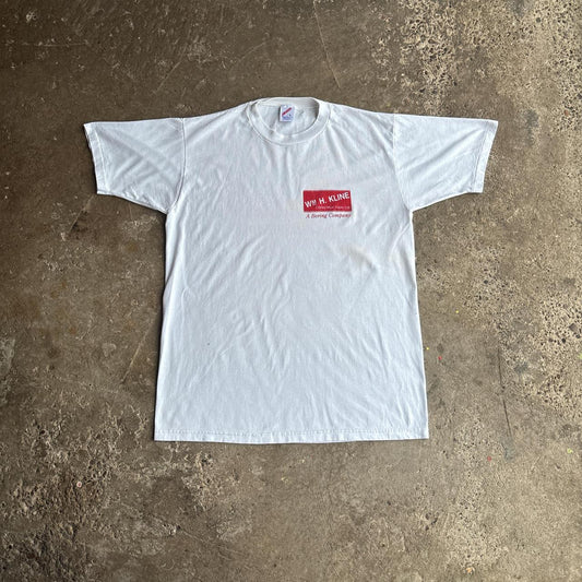 Vintage Single Stitch Graphic Construction T-Shirt - L