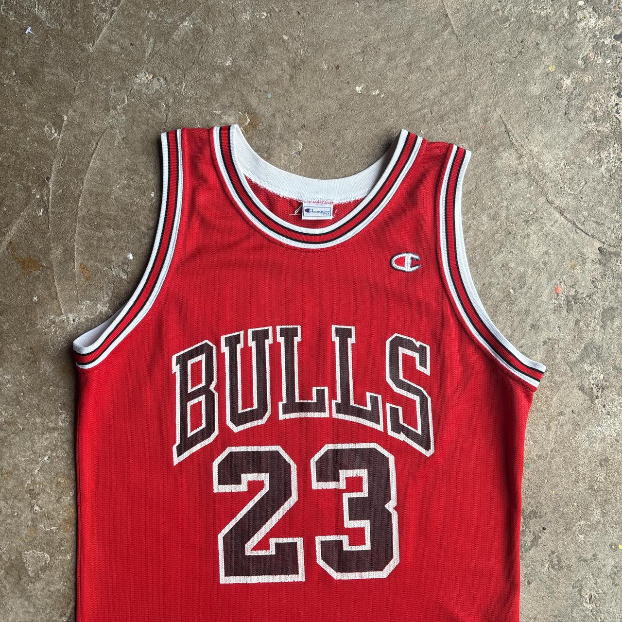 Vintage 90’s Red Champion Chicago Bulls 23 Michael Jordan Jersey
