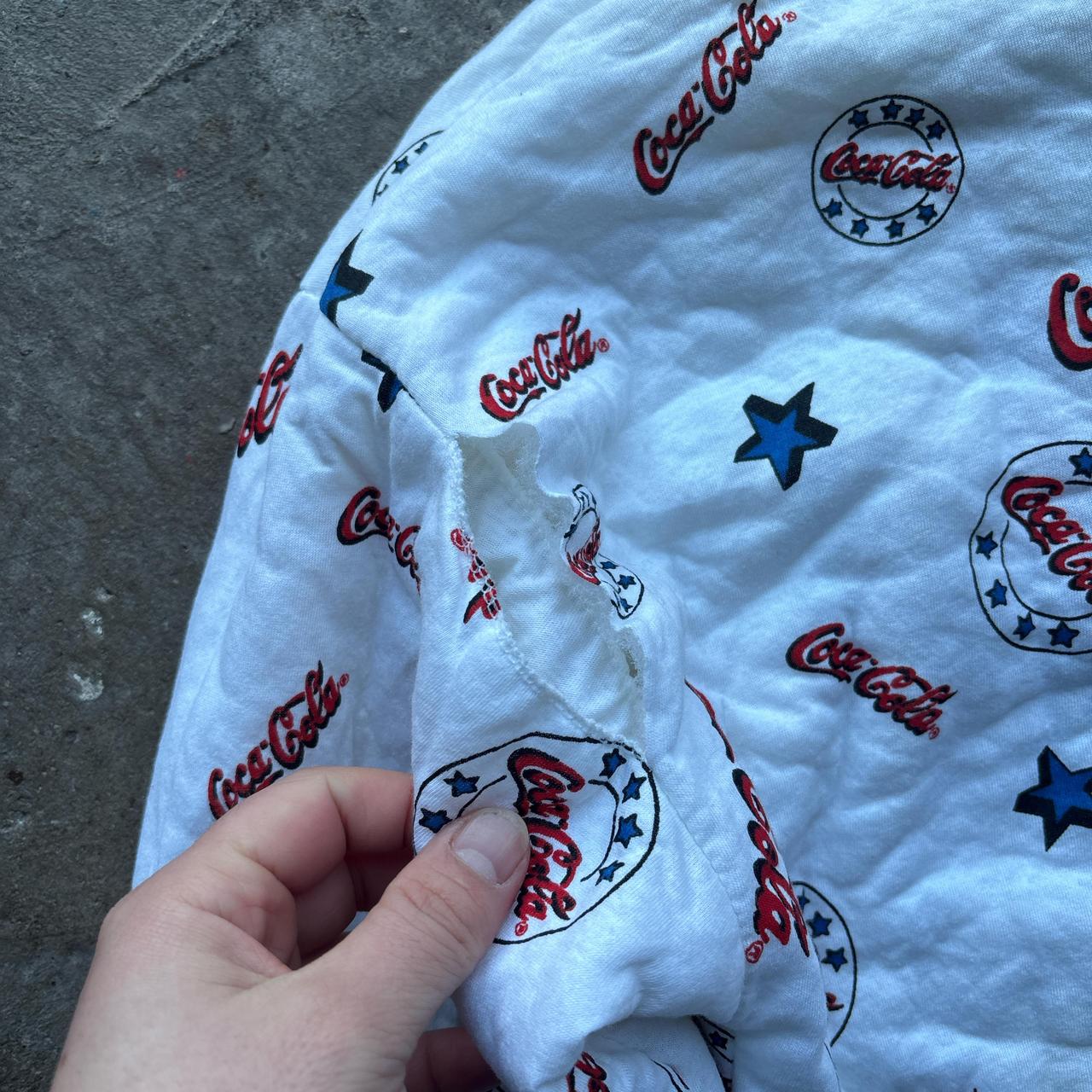 Reversible Coca-Cola bomber jacket in white
