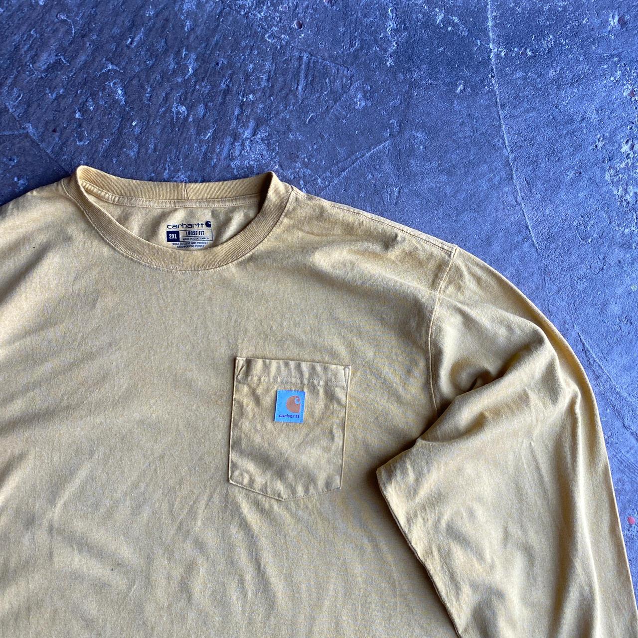 Yellow Long-Sleeve Carhartt T-Shirt - 2XL