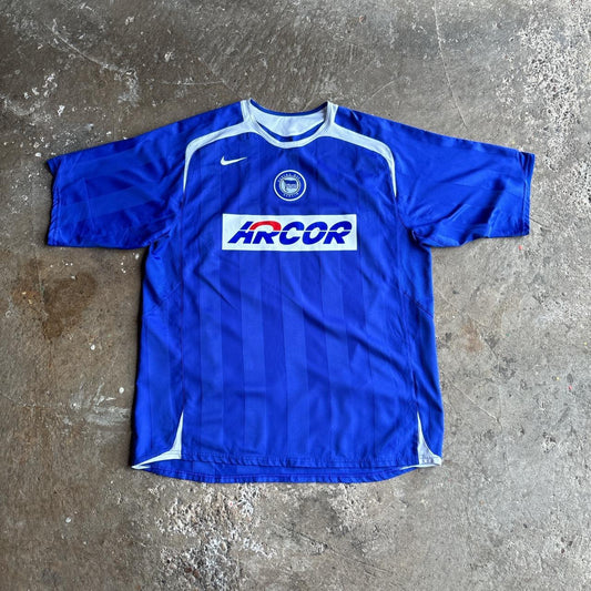 Vintage 2005/06 Blue Hertha Berlin Nike T90 Home Shirt