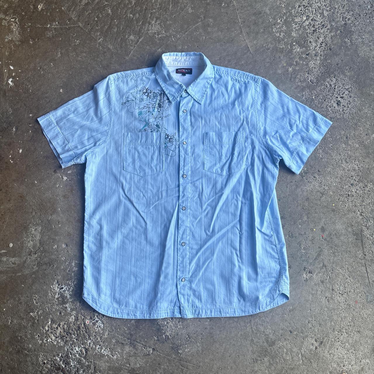 Light Blue O’Neil Patterned Short Sleeve Shirt