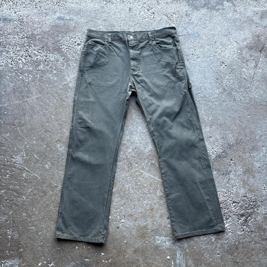 Khaki Green straight leg Dickies carpenter pants - W34