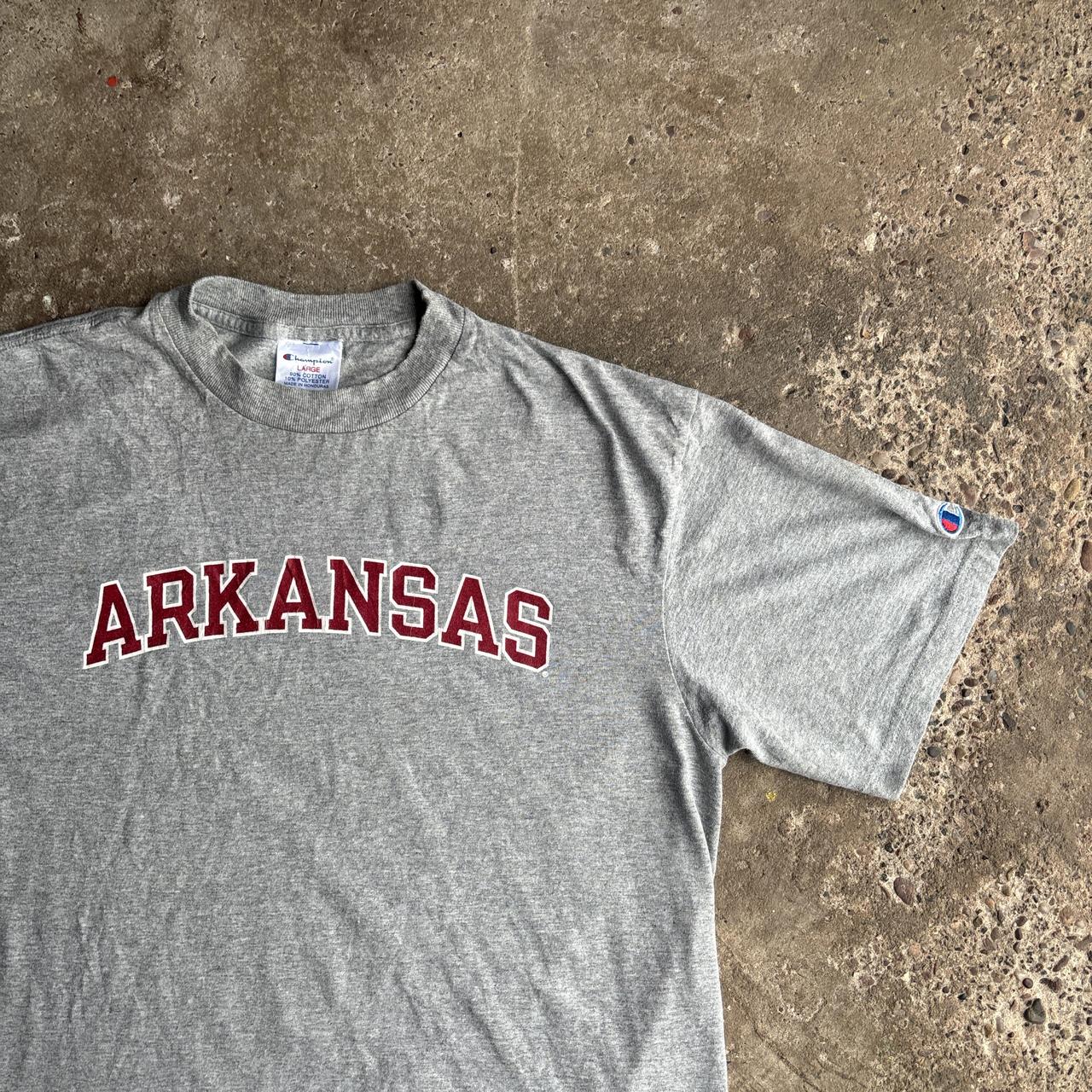 Grey Champion ‘Arkansas’ Text T-Shirt - L
