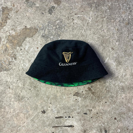 Guinness reversible bucket hat with 3 leaf clover print