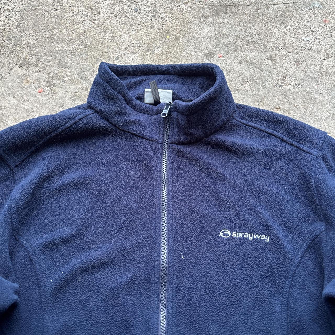 Navy Blue Sprayway zip-up fleece