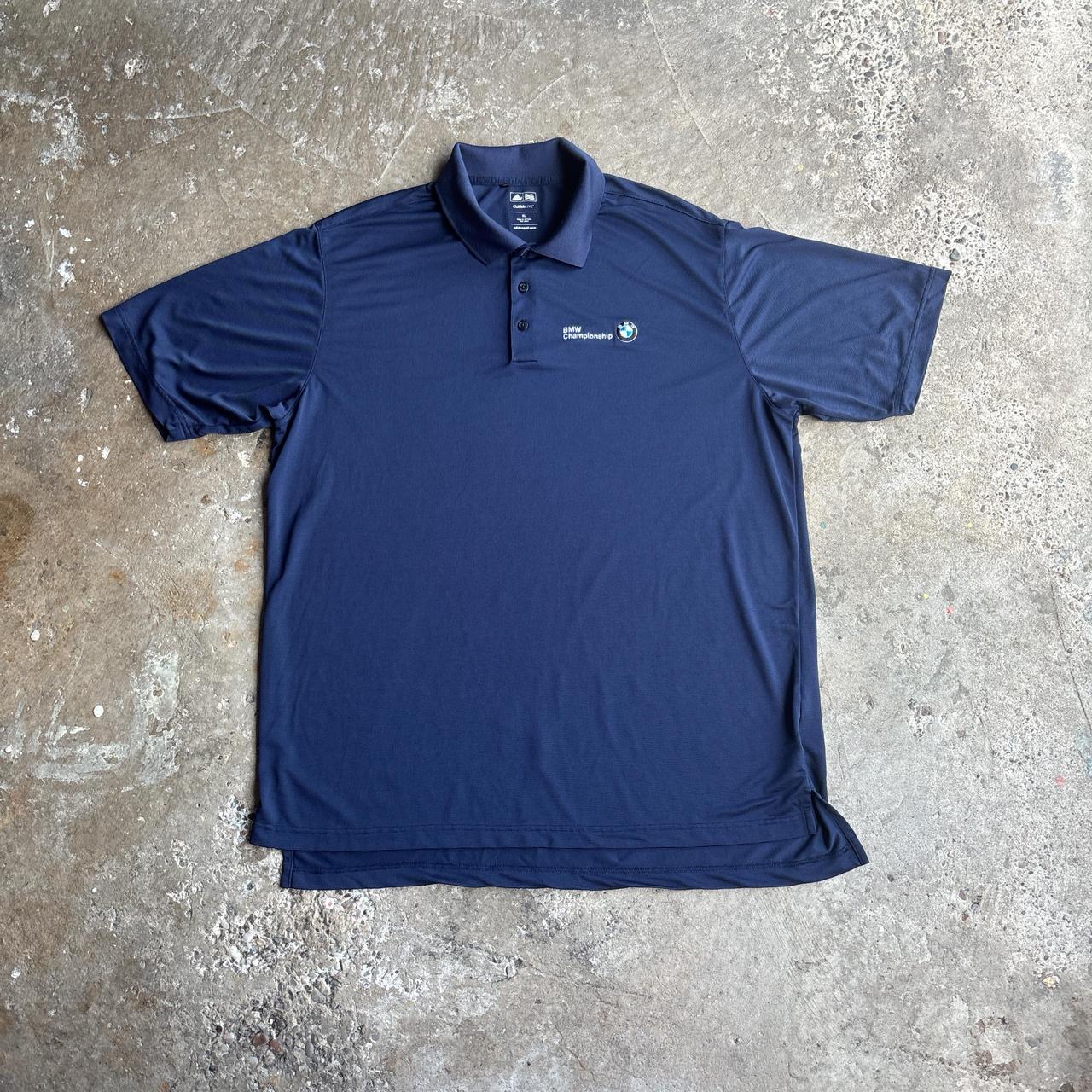 Navy Adidas BMW Golf Championship Polo Shirt