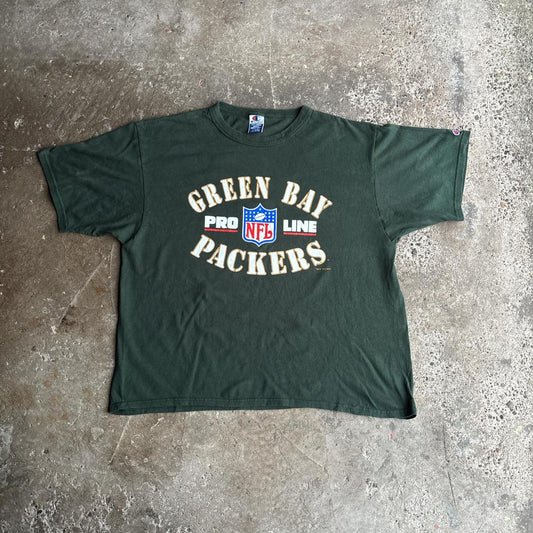 Vintage Green NFL Green Bay Packers Graphic T-Shirt - 2XL