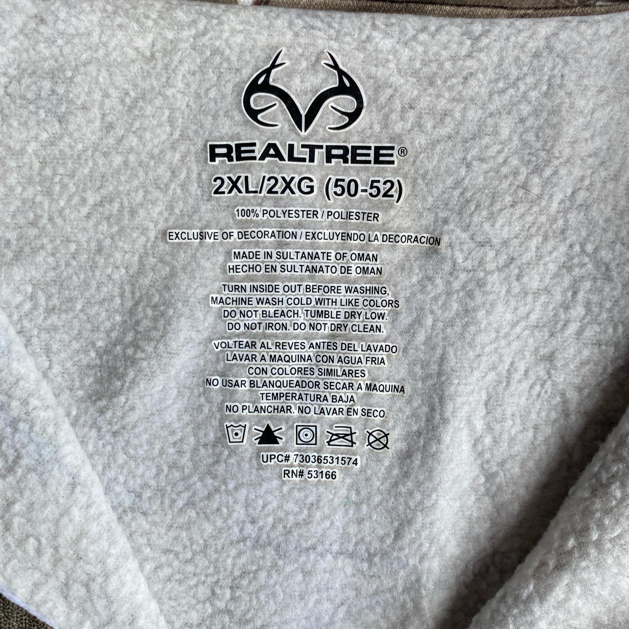 Realtree Camouflage 1/4 Zip Jumper - 2XL