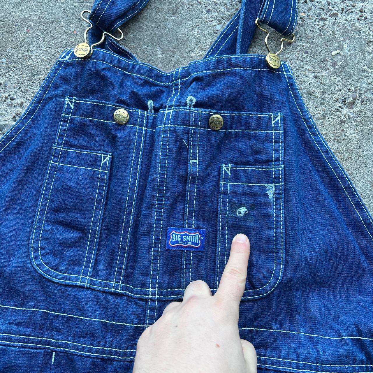 Blue Big Smith Dungarees - W40