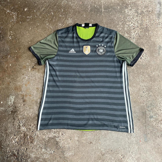Black & Grey Germany Adidas 2016 Away Shirt - XL